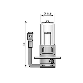 Lamp Narva H3 12V 55W fitting PK22s