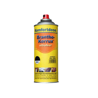 Brantho Korrux "nitrofest" 400 ml spuitbus gitzwart RAL 9005