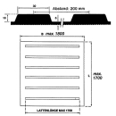 Oprijmat rubber L = 1550 mm B = 1750 mm