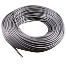 Plastic zeildoek touw 8 mm, zilver, (verkocht per meter)