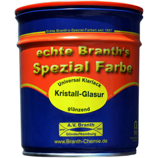 BRANTHs KRISTALL Glans blanke lak in 0,75 liter blikken - glanzend